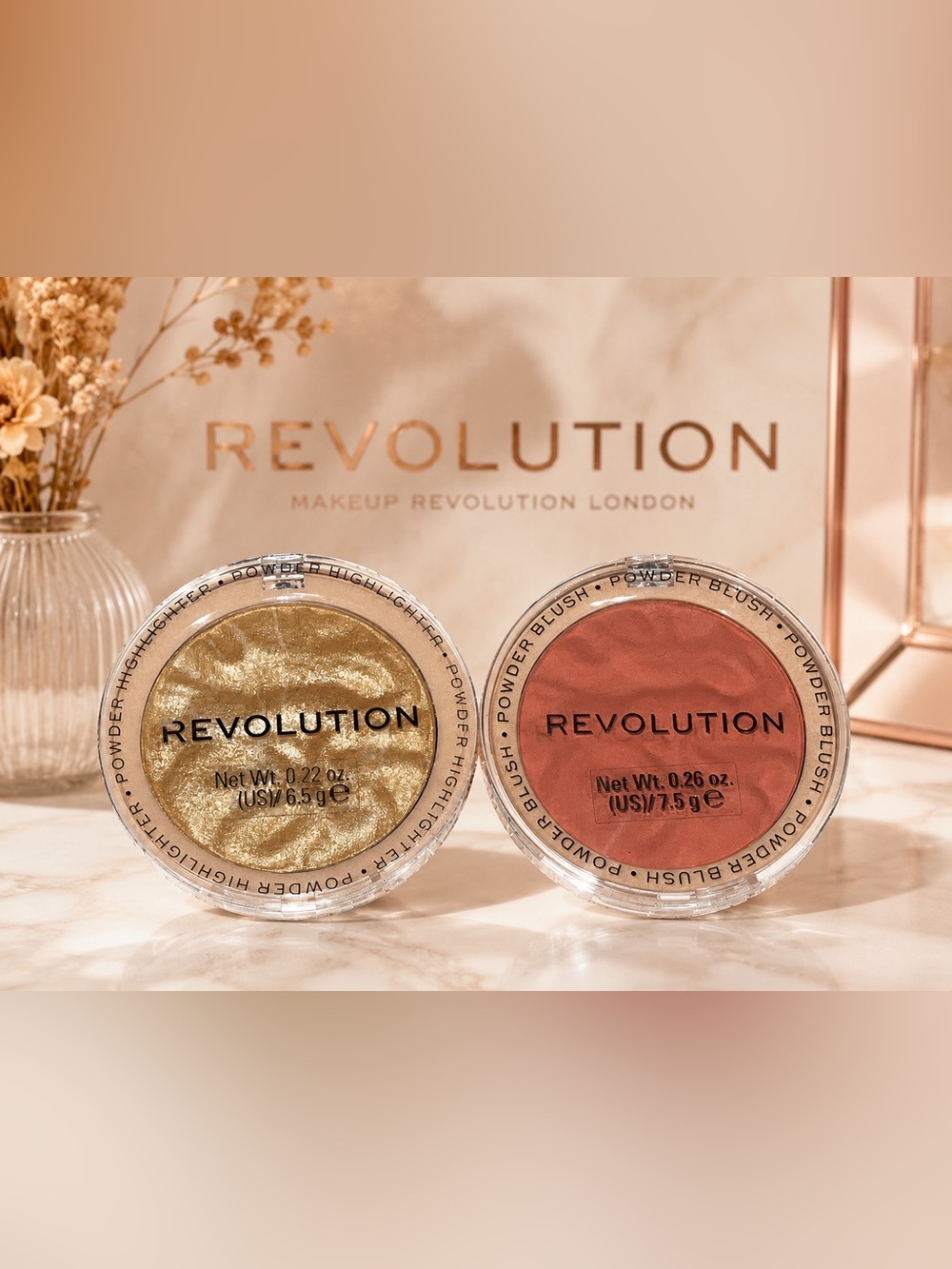 NWT Makeup Revolution Reloaded Face Duo Peach Bliss & Raise The Bar
